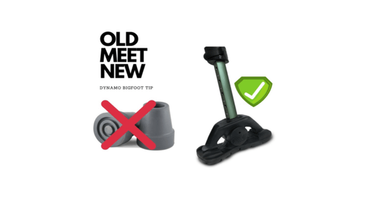 The first All-Terrain/All-Weather Cane that helps prevent slips and falls!