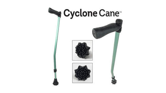 Self standing canes are gimmicks..... Introducing the Cyclone Cane with Crossbow Technology