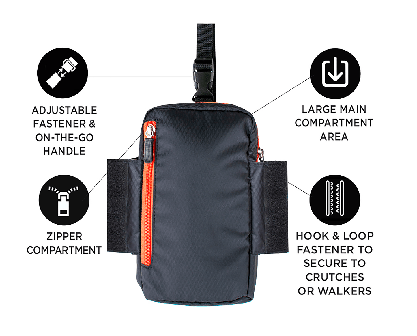 Dynamo Universal Pouch for Crutches